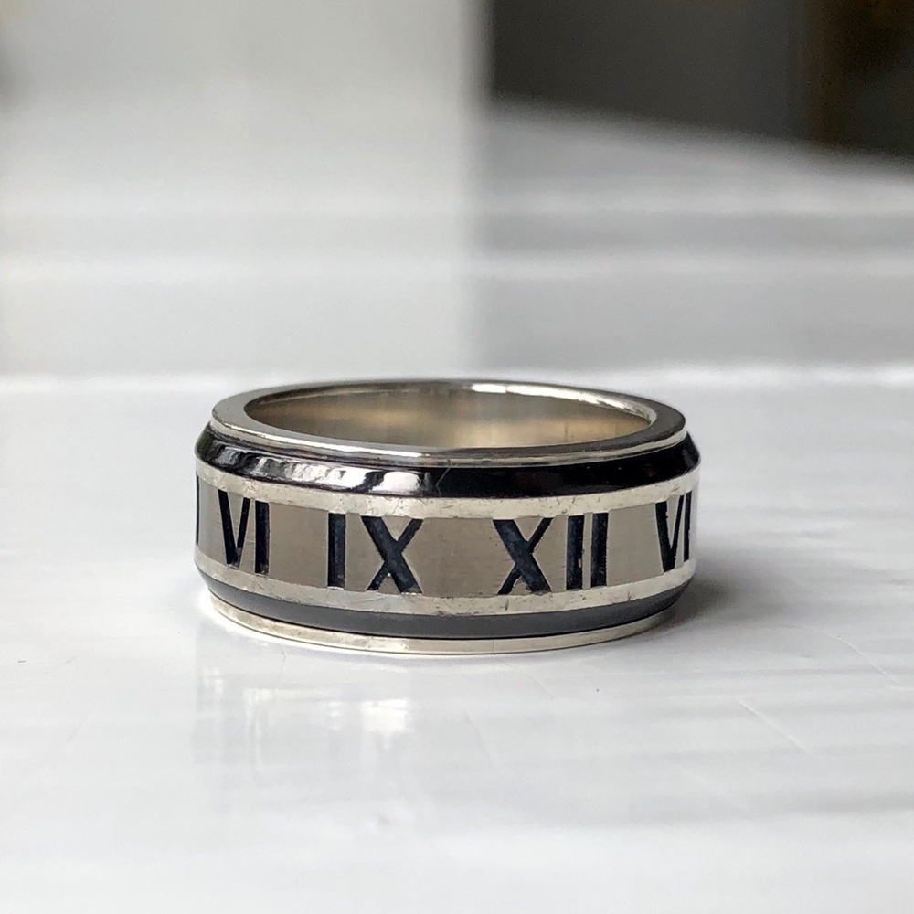 🖤SOLD🖤Tiffany & Co ATLAS Silver & Titanium Ring